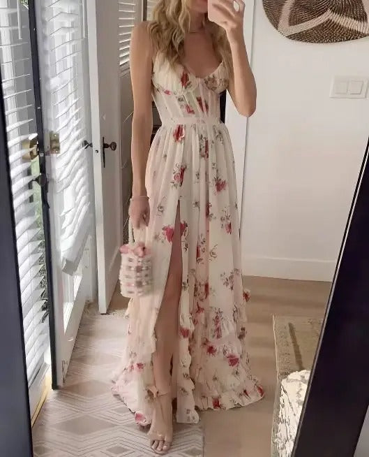 Zaria | Women's Elegant Floral Maxi Dress
