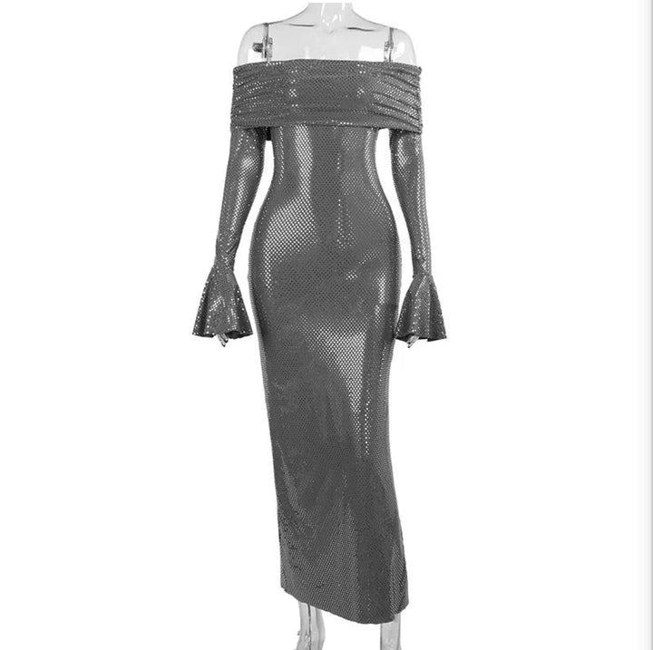 Astella | Women's Spray Maxi Dress with Long Sleeve