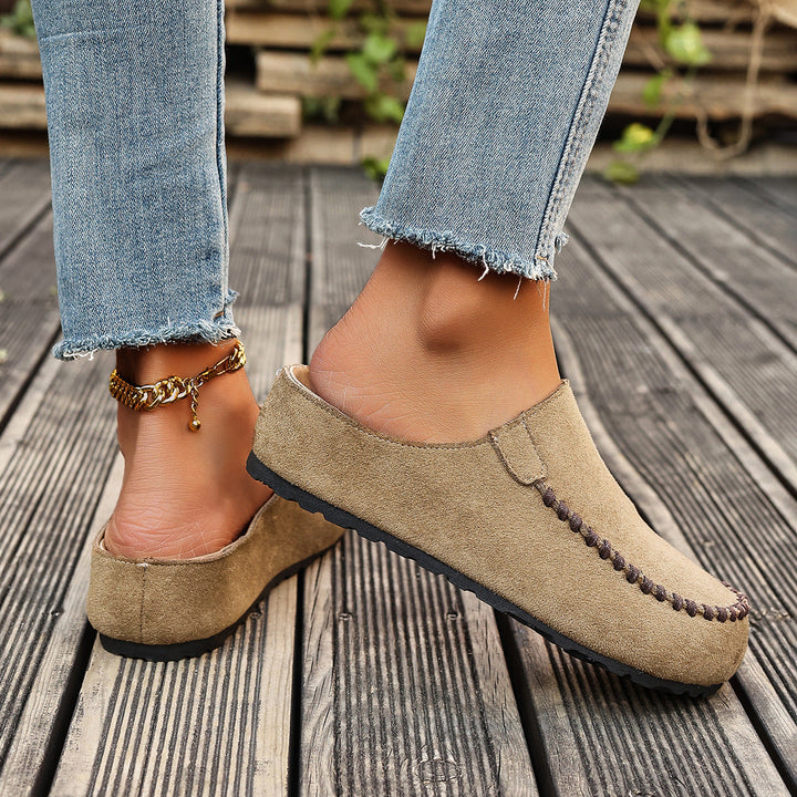Cushioned Open-Toe Retro-Inspired Orthopedic Slippers for Women with Arch Support