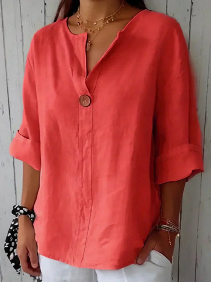 Angela | Women's Casual V-Neck Blouse