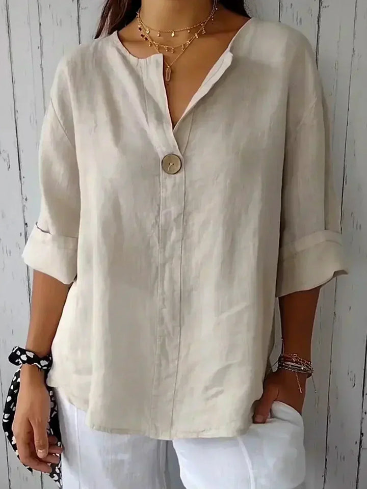 Angela | Women's Casual V-Neck Blouse