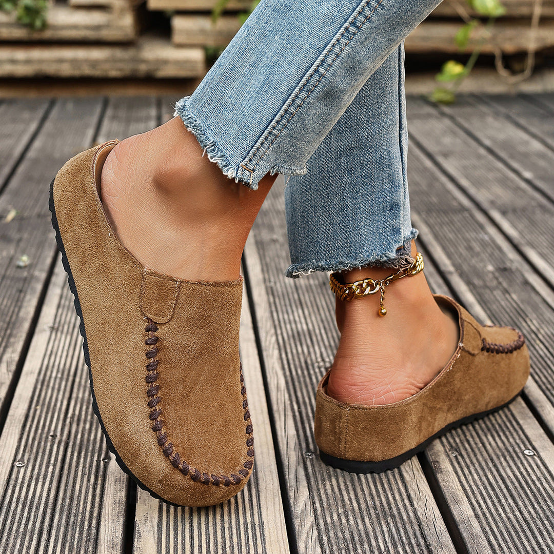 Cushioned Open-Toe Retro-Inspired Orthopedic Slippers for Women with Arch Support