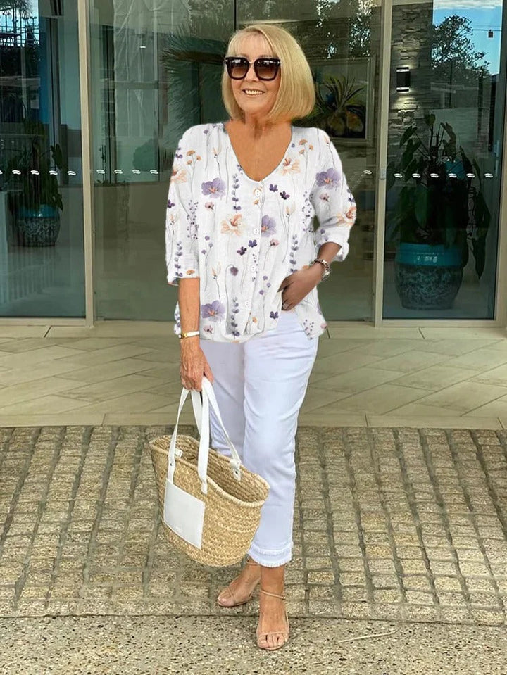 Barbara | Women's and Floral Top