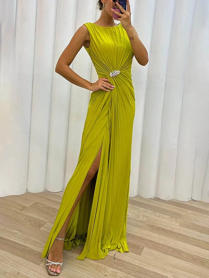 Serena | Women's Pleated Maxi Evening Dress