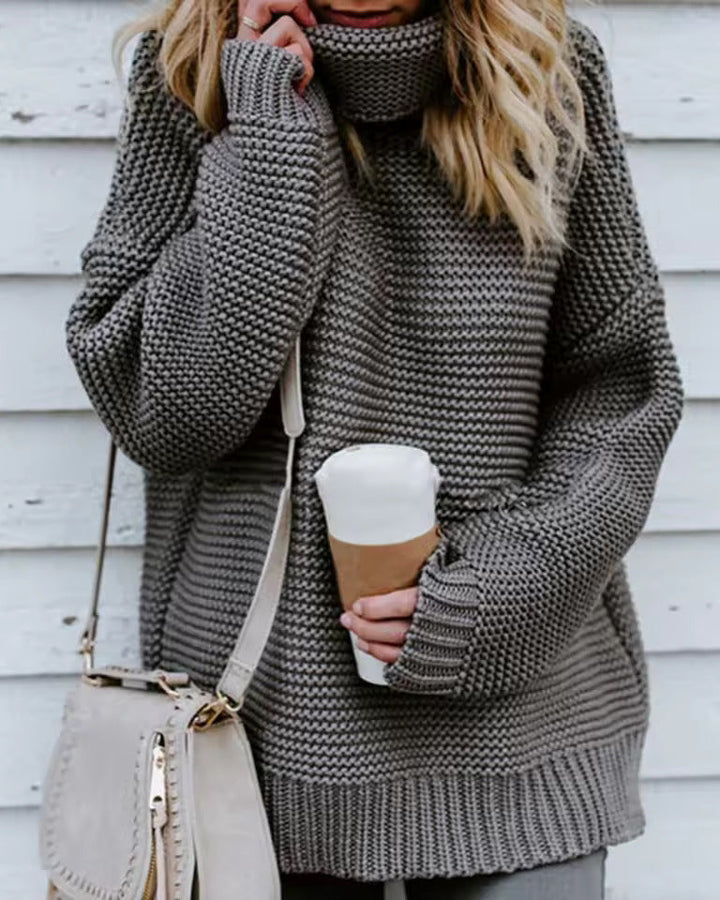 Amelia | Women's Longline Roll Neck Jumper