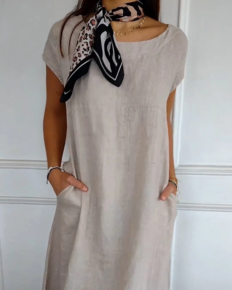 Brenna | Women's Casual Maxi Dress with Pockets