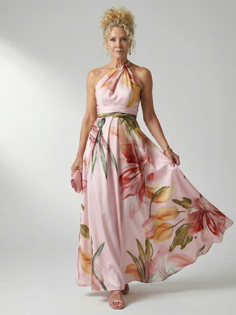 Amiel | Women's Light Floral Maxi Dress