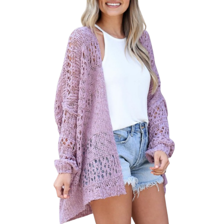 Arizela | Women's Longline Lightweight Oversized Boho Cardigan