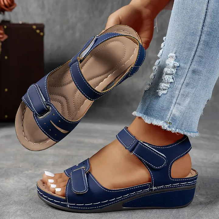 Ella | Women's Cushioned Open-Toe Orthopedic Wedge Sandals