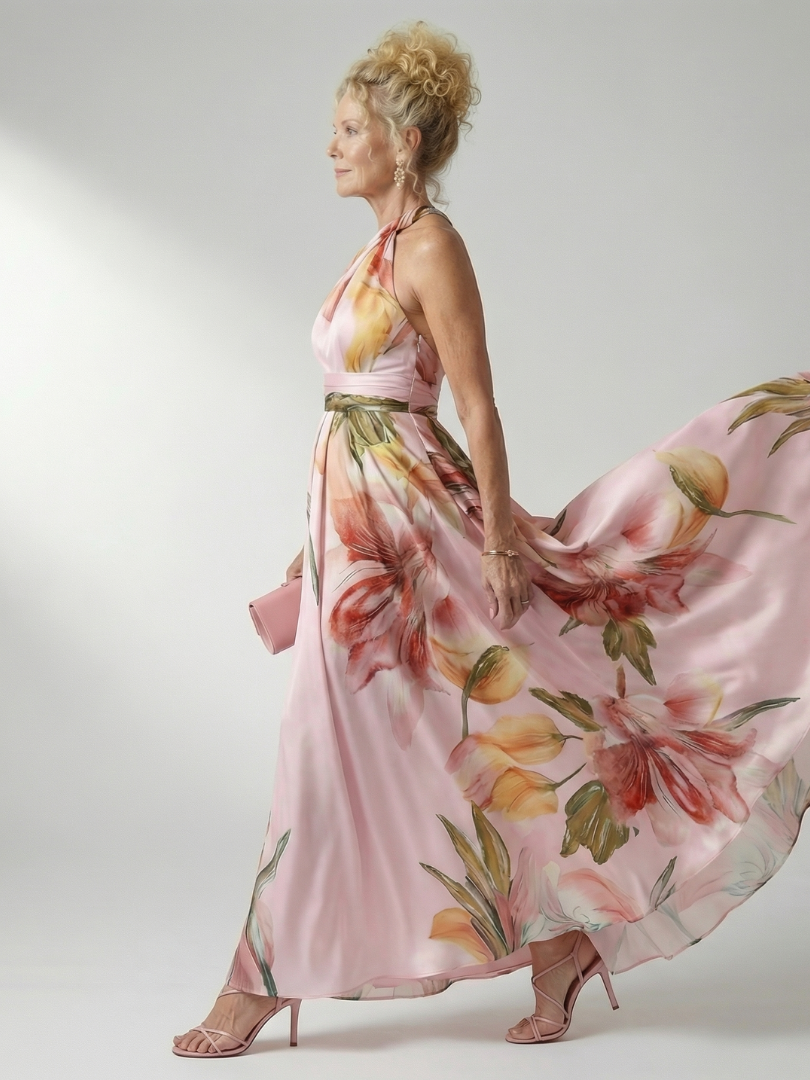 Amiel | Women's Light Floral Maxi Dress