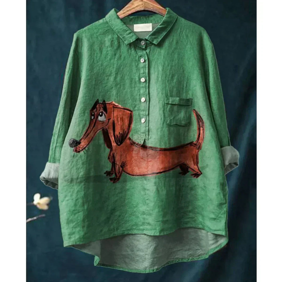 Pepper | Longline Dog Art Shirt