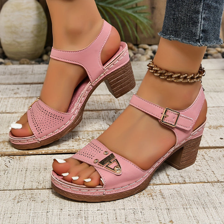 Women's Orthopedic Open-Toe Adelina Comfort Strap Sandals, Secure Support