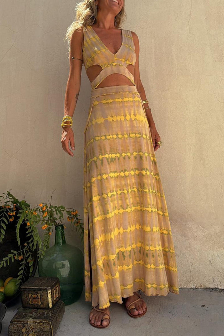 Dixie | Women's Chic Maxi Dress with Cut-Out Details