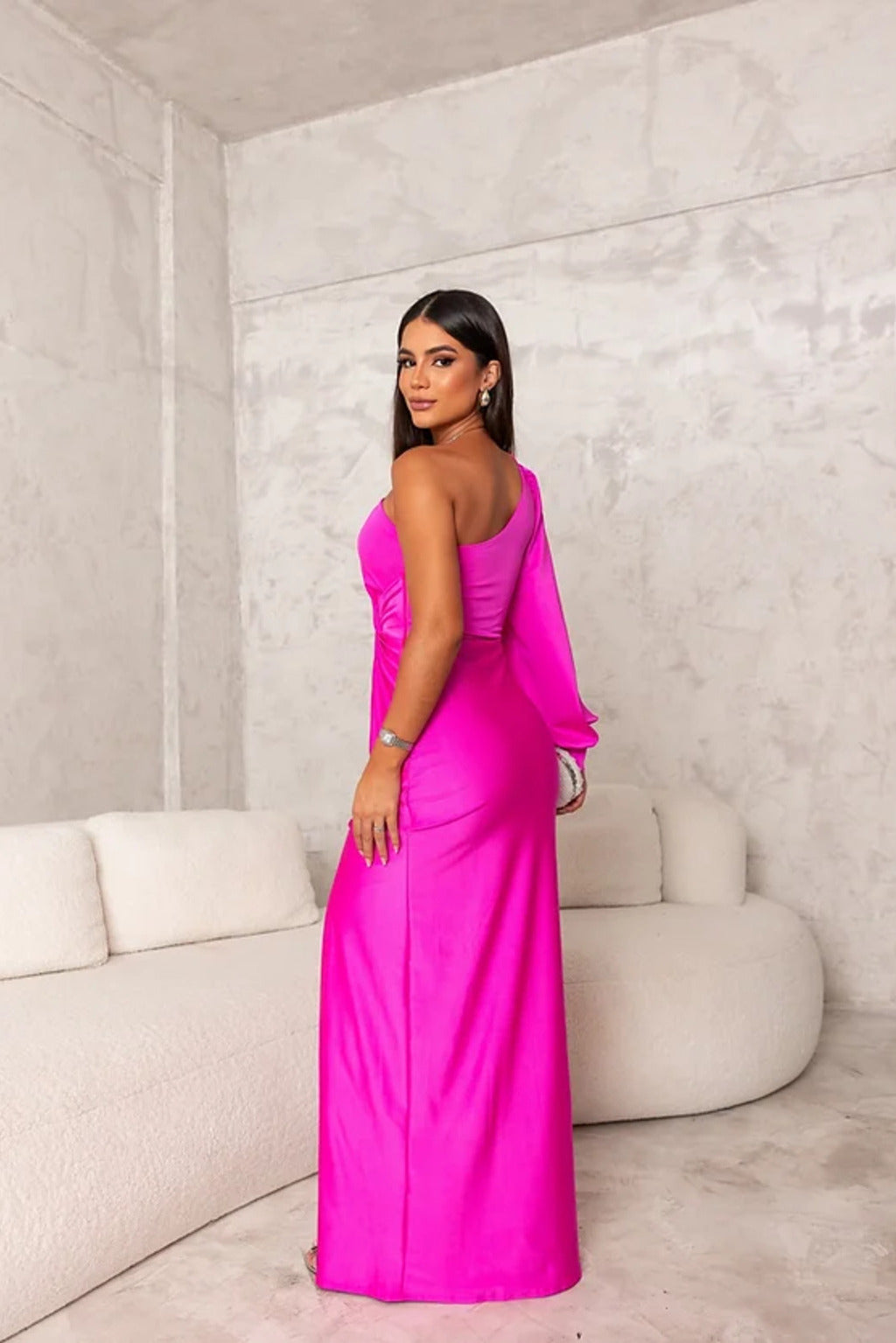 Anna | Women's Elegant Silhouette Maxi Dress with Side Slit