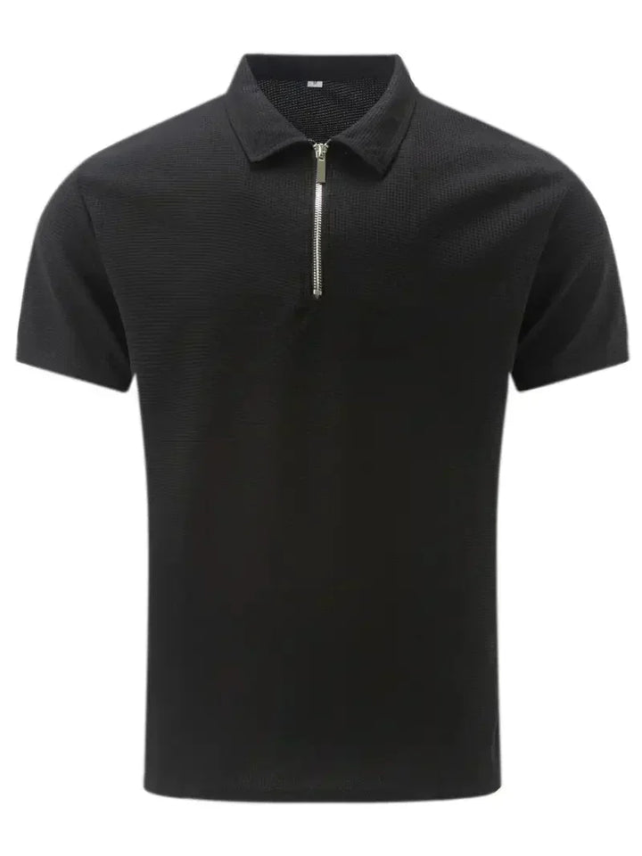 Men's Brit & Boho | The Summer Zip Polo with Short Sleeve