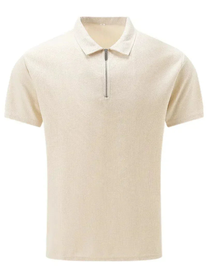 Men's Brit & Boho | The Summer Zip Polo with Short Sleeve