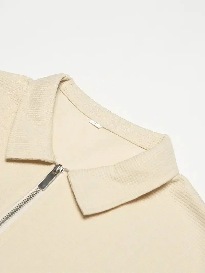 Men's Brit & Boho | The Summer Zip Polo with Short Sleeve