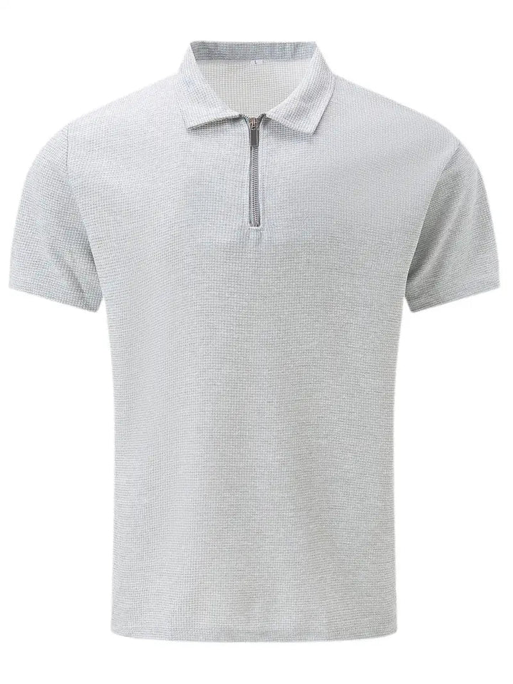 Men's Brit & Boho | The Summer Zip Polo with Short Sleeve