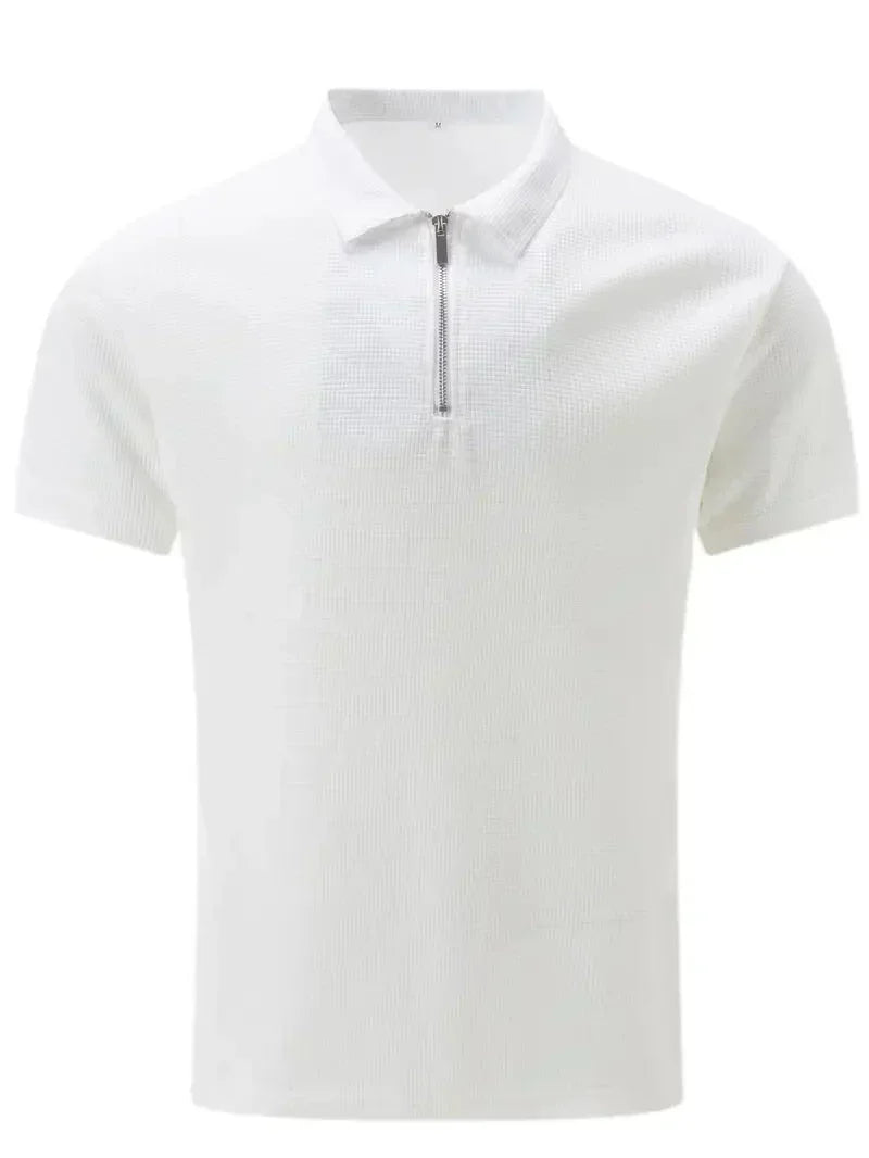 Men's Brit & Boho | The Summer Zip Polo with Short Sleeve