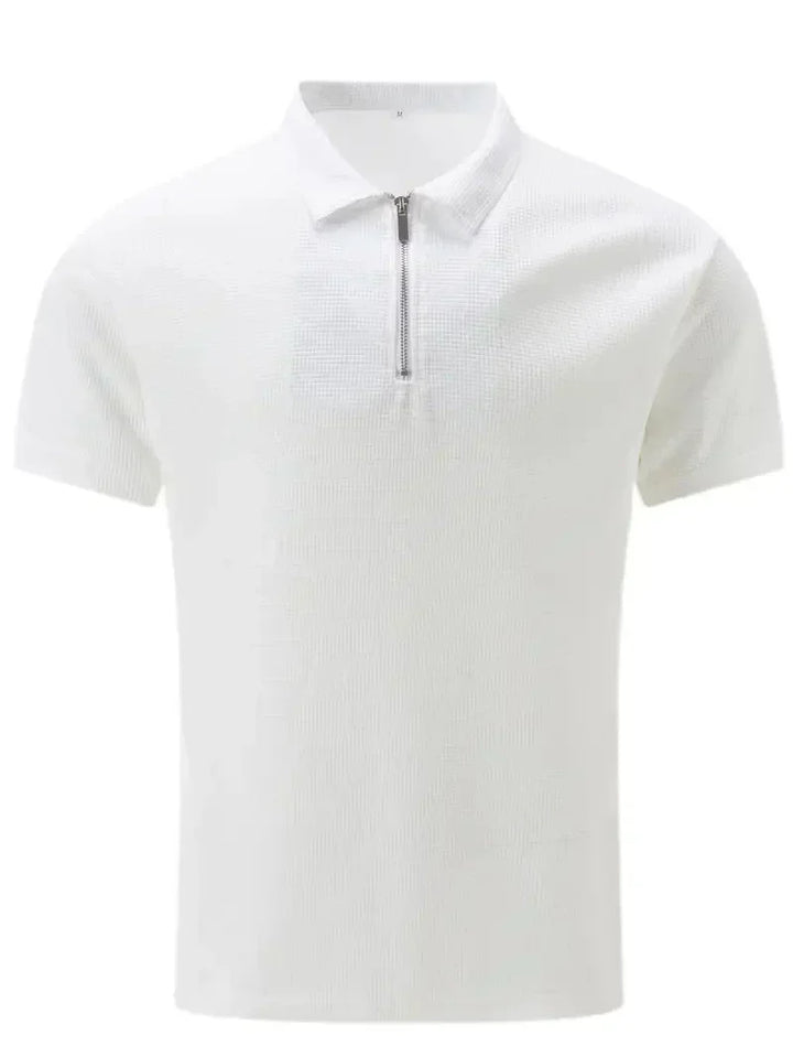 Men's Brit & Boho | The Summer Zip Polo with Short Sleeve