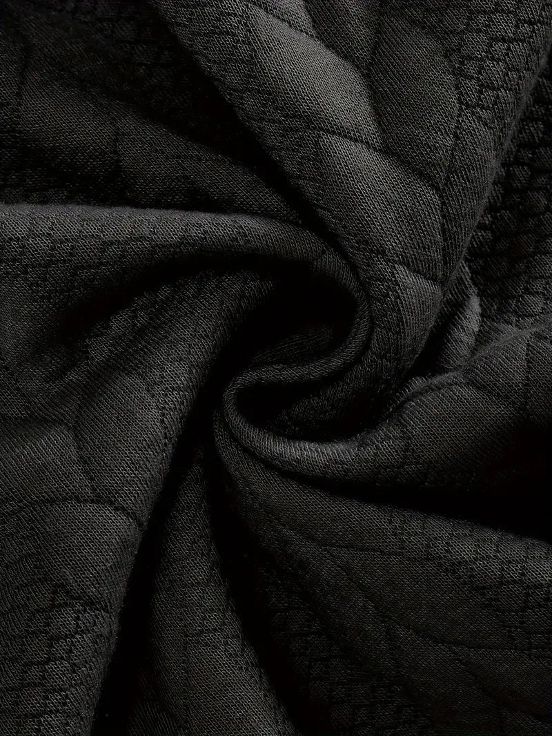 Men's Brit & Boho | Casual Jacquard Quarter-Zip Jumper