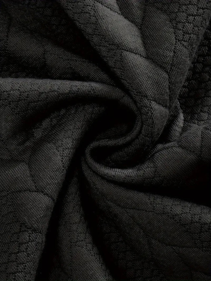 Men's Brit & Boho | Casual Jacquard Quarter-Zip Jumper