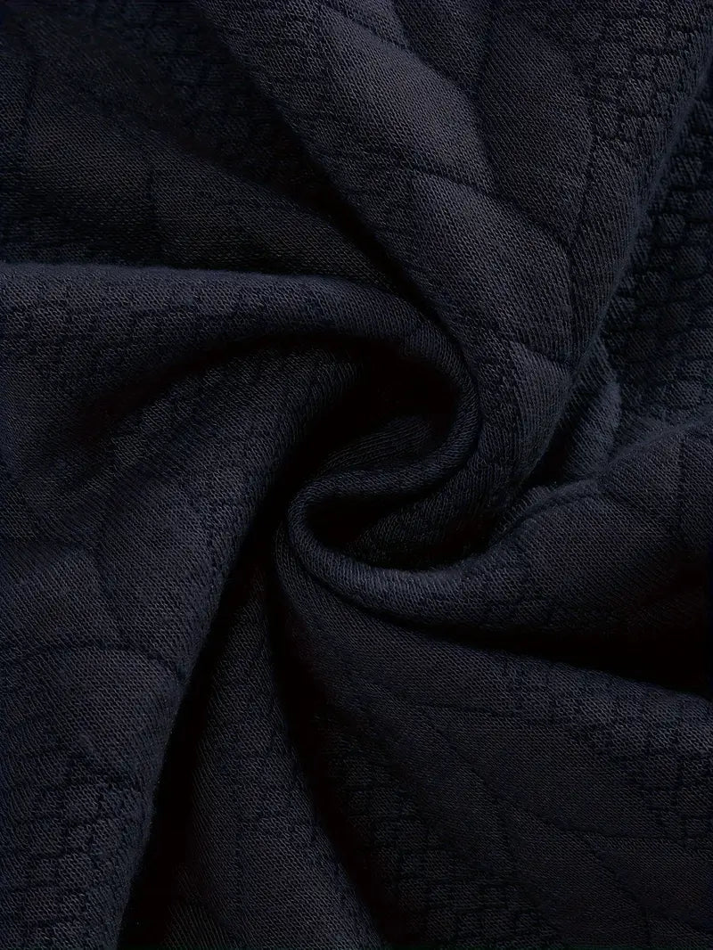 Men's Brit & Boho | Casual Jacquard Quarter-Zip Jumper