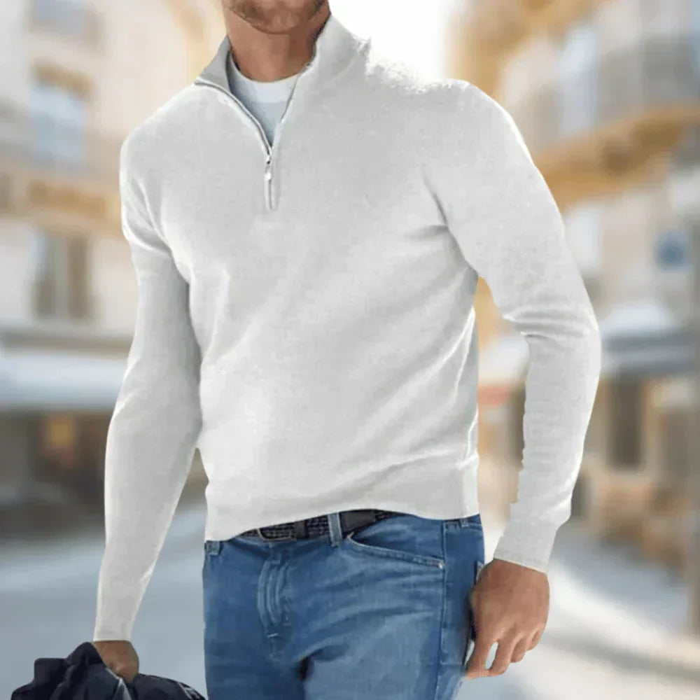 Brit & Boho | Hudson, Men's Quarter-Zip Jumper
