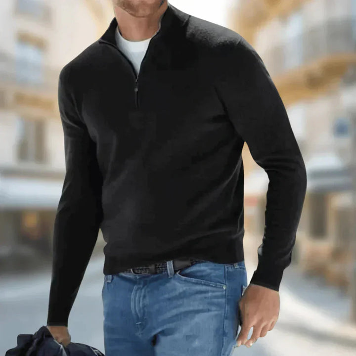 Brit & Boho | Hudson, Men's Quarter-Zip Jumper