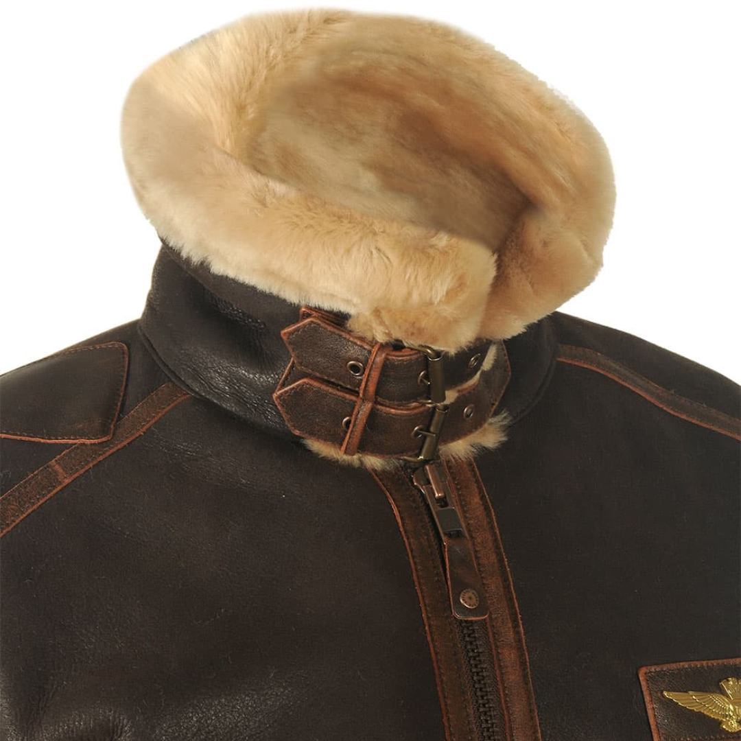 Antonia | Cozy Aviator Jacket with Long Sleeve