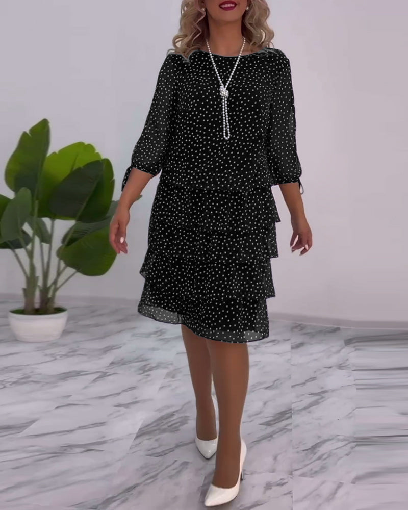 Tilly | Women's Polka Dot Layered Mini Dress