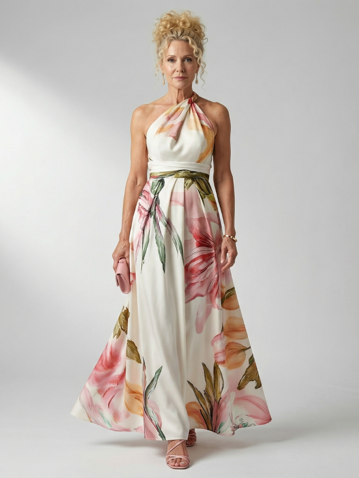Amiel | Women's Light Floral Maxi Dress