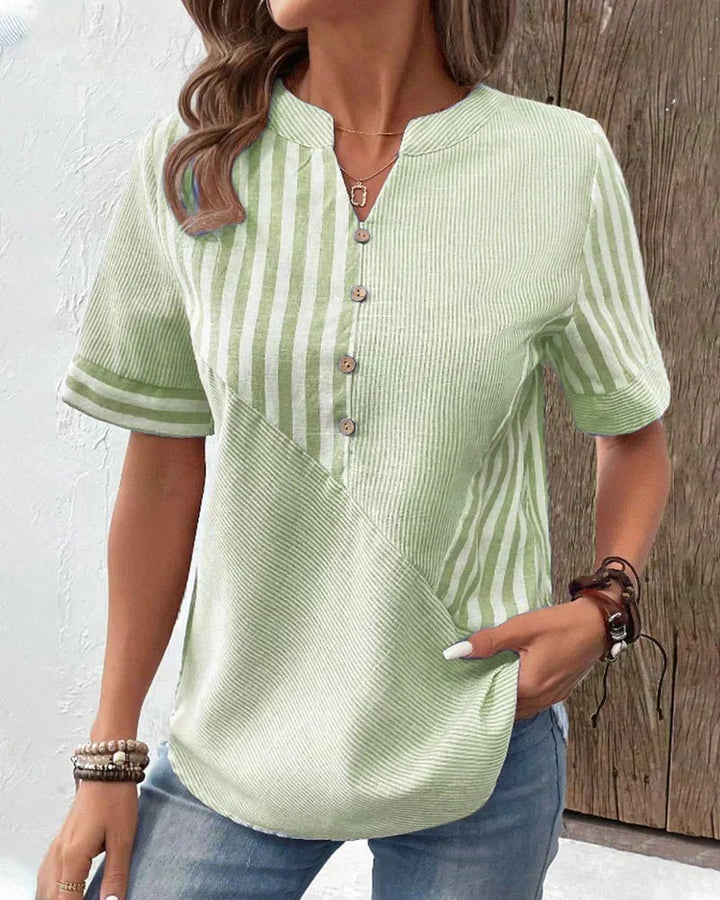 Monroe | Women's Relaxed Soft Striped Blouse