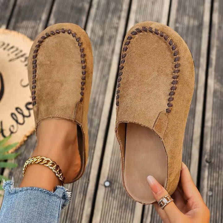 Cushioned Open-Toe Retro-Inspired Orthopedic Slippers for Women with Arch Support