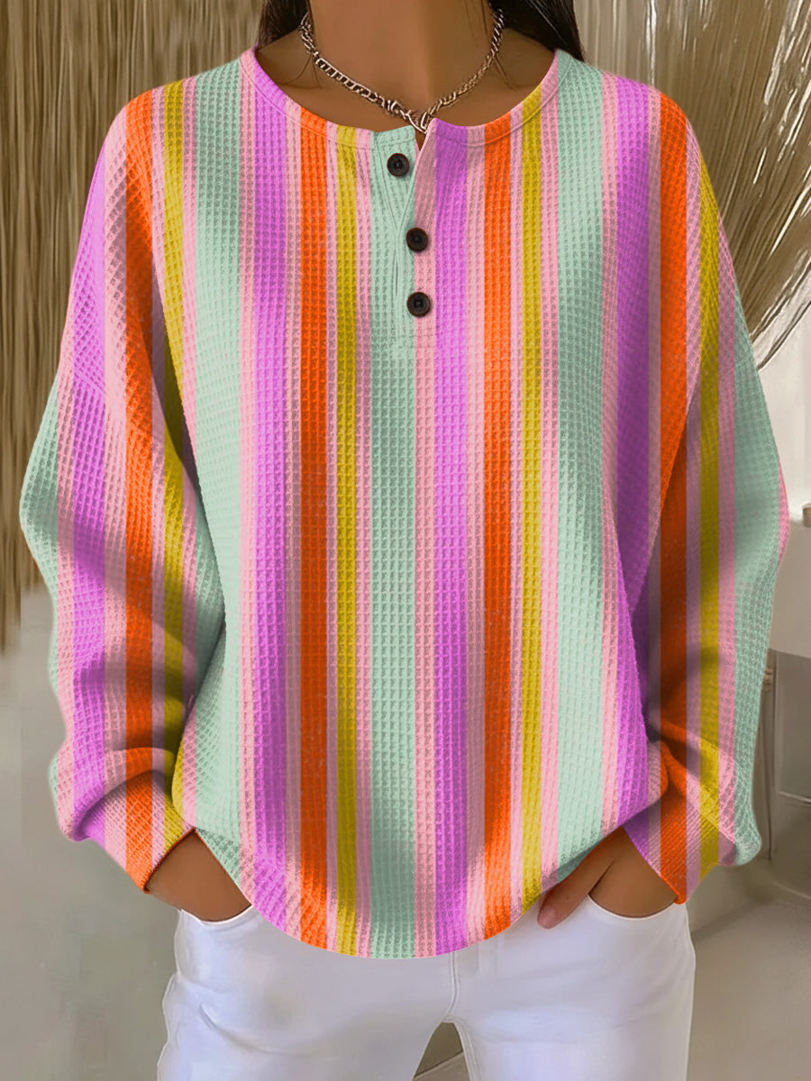 Mille | Women's Jumper with Colourful Stripes