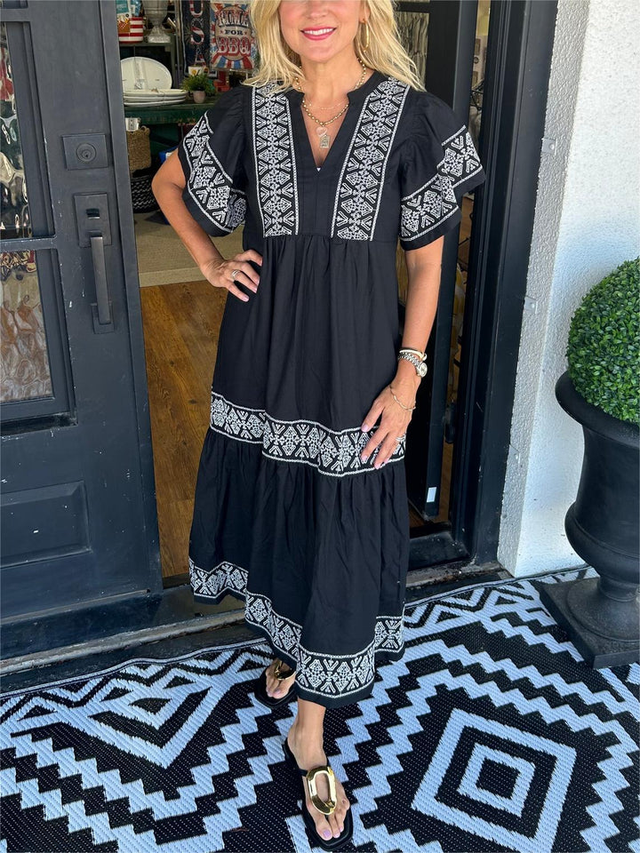 Hanna | Women's Elegant Boho Maxi Dress