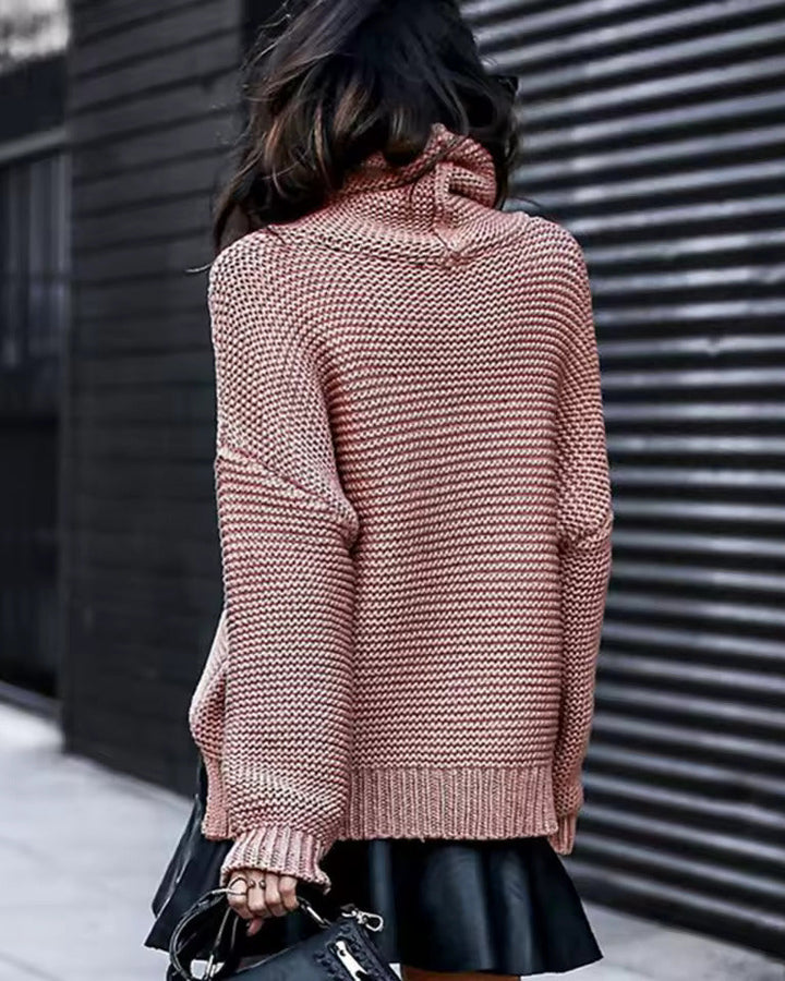 Amelia | Women's Longline Roll Neck Jumper