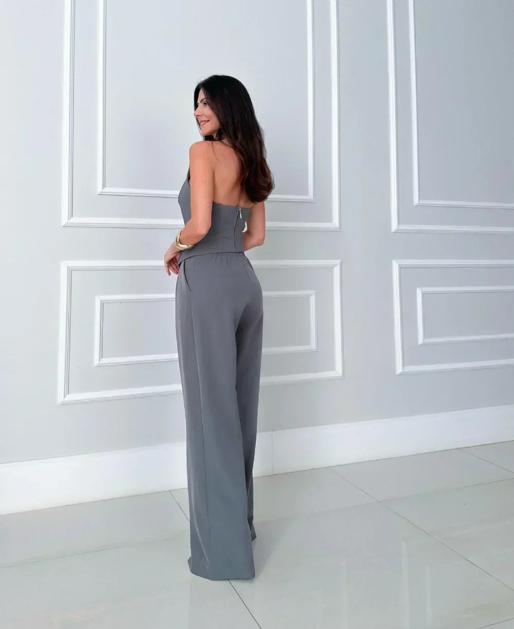 Angela | Women's Elegant Maxi Dress with Asymmetric Neck