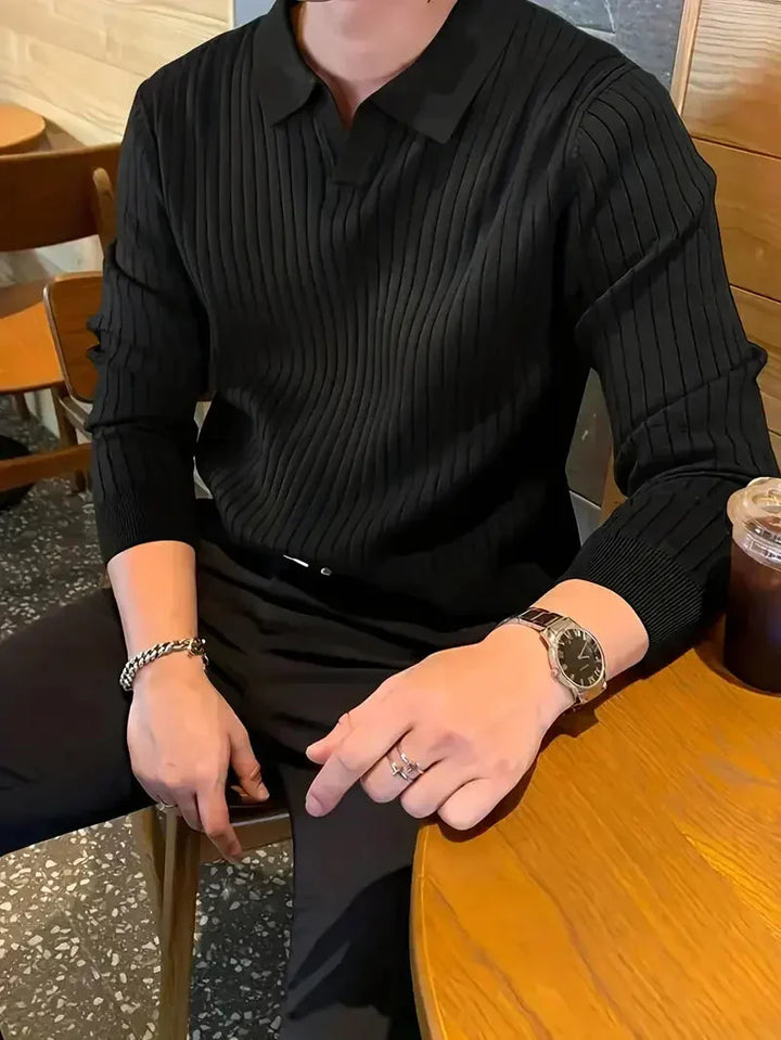 Men's Brit & Boho | Ribbed Pullover Shirt