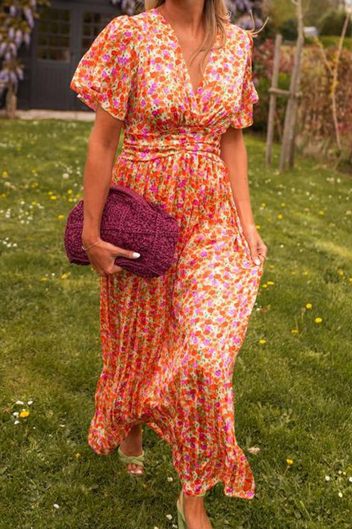 Bianca | Women's Elegant Long Maxi Dress with V-Neck