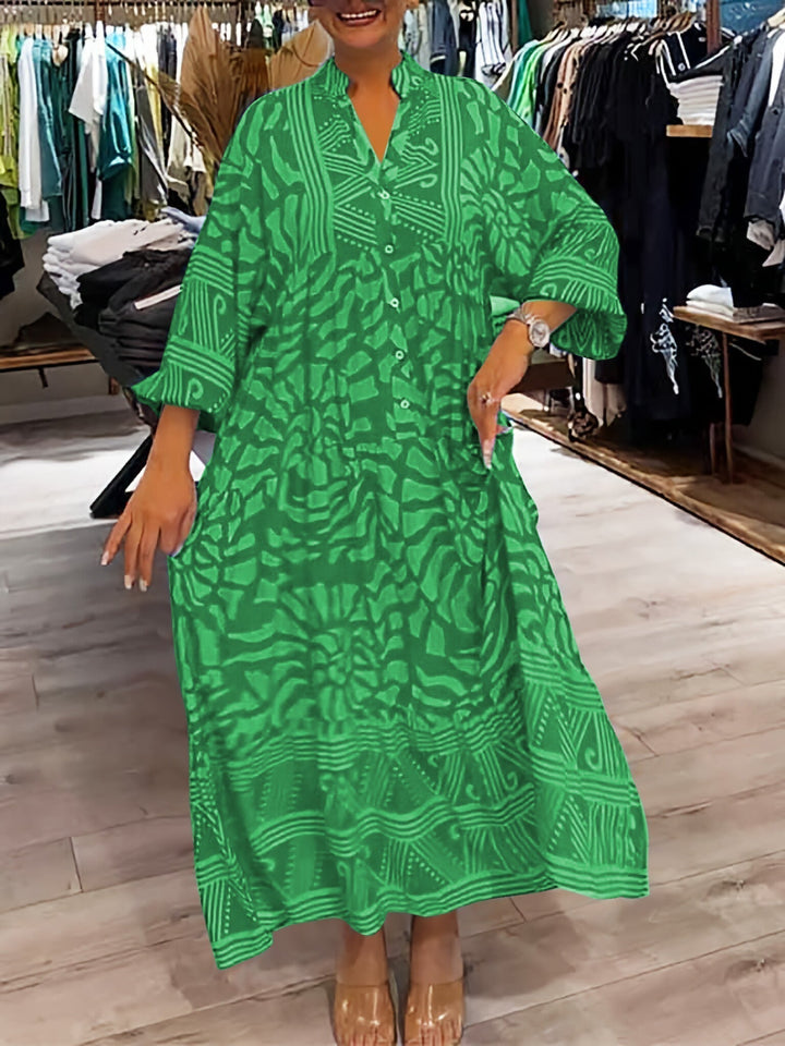 Carmilla | Women's Relaxed Vibrant Printed Maxi Dress