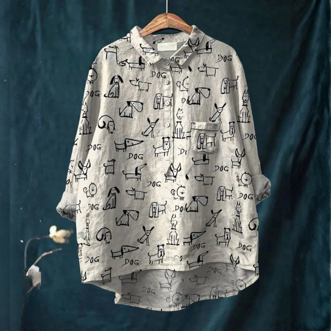 Patrizia | Women's Longline Patterned Shirt