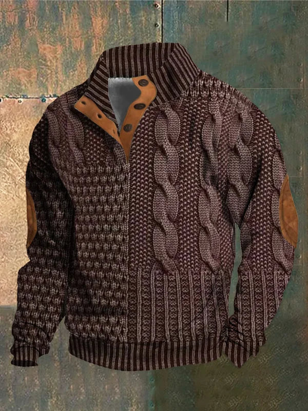 Basil | Men's Patterned Cozy Jumper