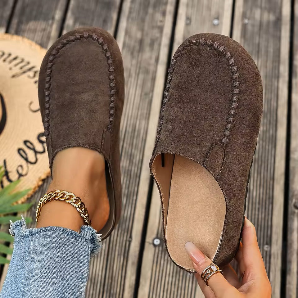 Cushioned Open-Toe Retro-Inspired Orthopedic Slippers for Women with Arch Support