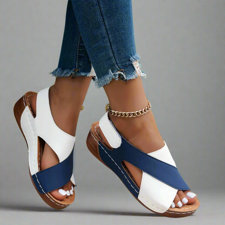 Alwine | Women's Slip-Resistant Open-Toe Elegant Wedge Shoes Made of Premium Material