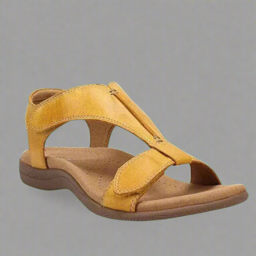 Elsbeth | Women's Cushioned Open-Toe Premium Comfort Sandals for Indoor and Outdoor Wear