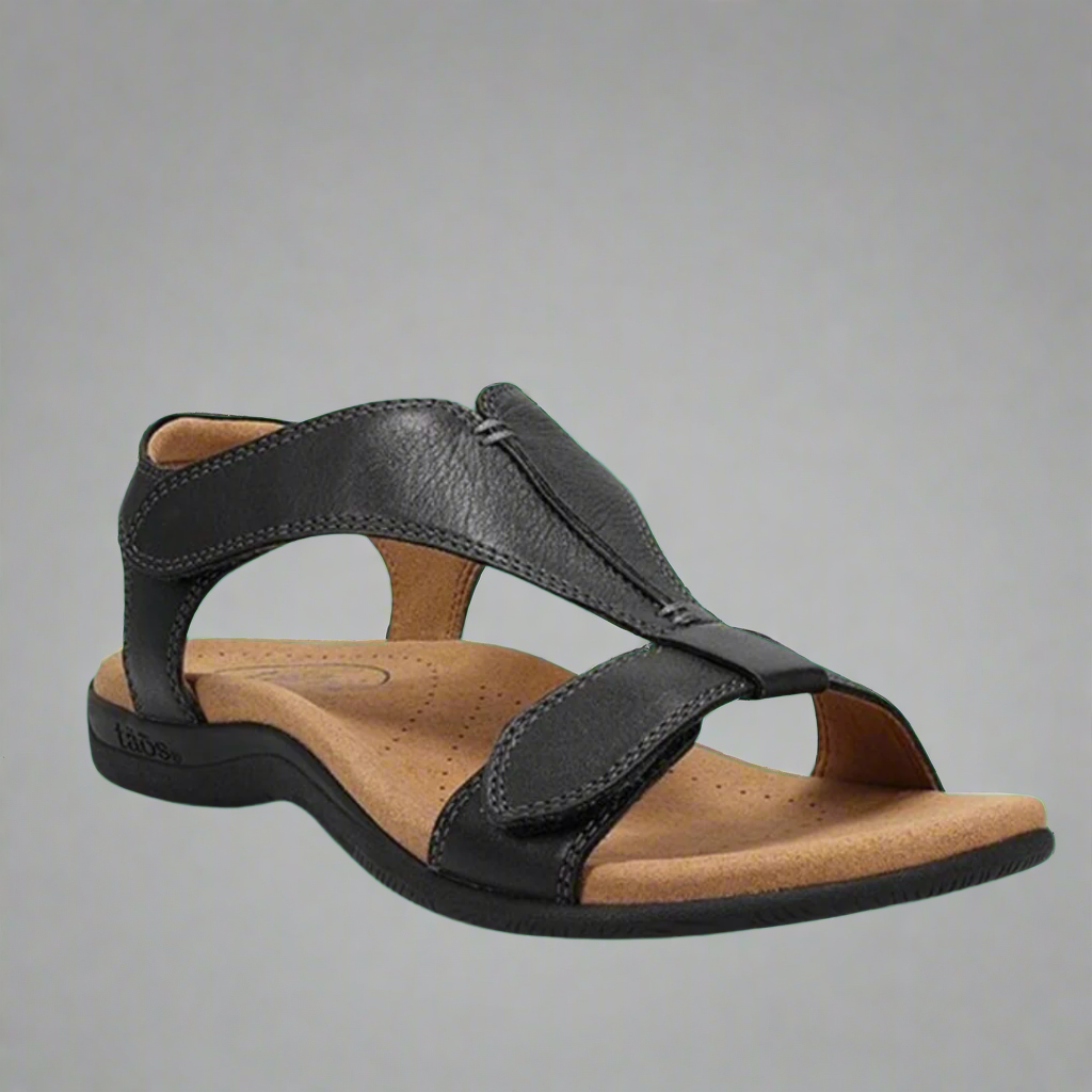 Elsbeth | Women's Cushioned Open-Toe Premium Comfort Sandals for Indoor and Outdoor Wear