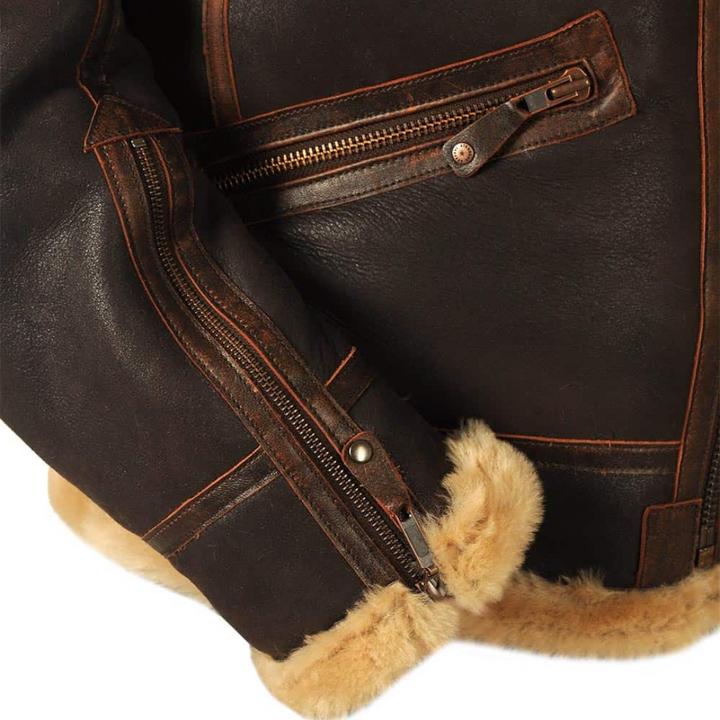 Antonia | Cozy Aviator Jacket with Long Sleeve