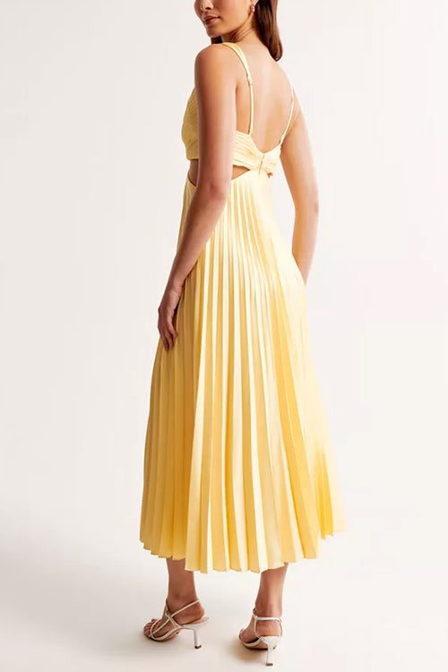 Elsa | Women's Elegant Pleated Maxi Dress