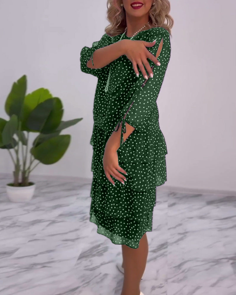 Tilly | Women's Polka Dot Layered Mini Dress
